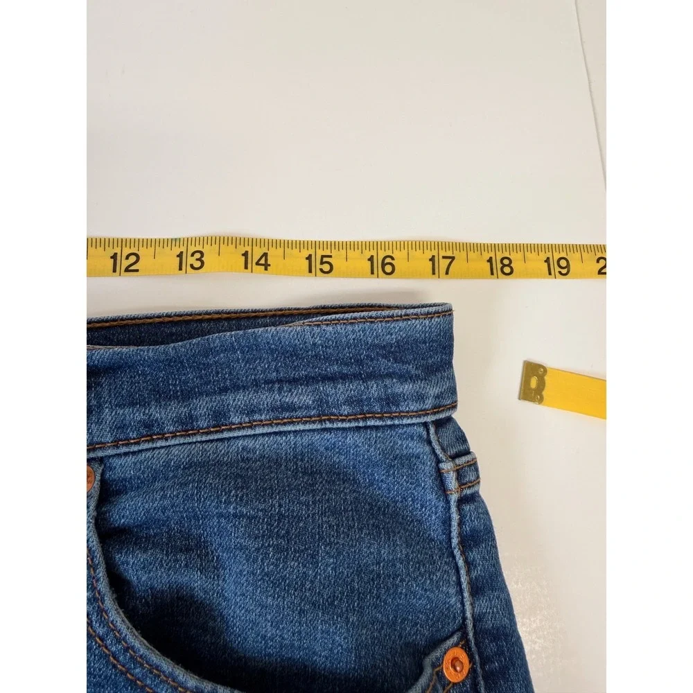 Levis Ribcage Straight Jeans Womens 32 Medium Wash Ultra‎ High Rise 79078-0016